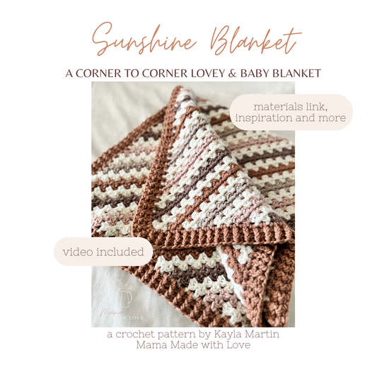 Sunshine Baby Blanket and Lovey Crochet Pattern