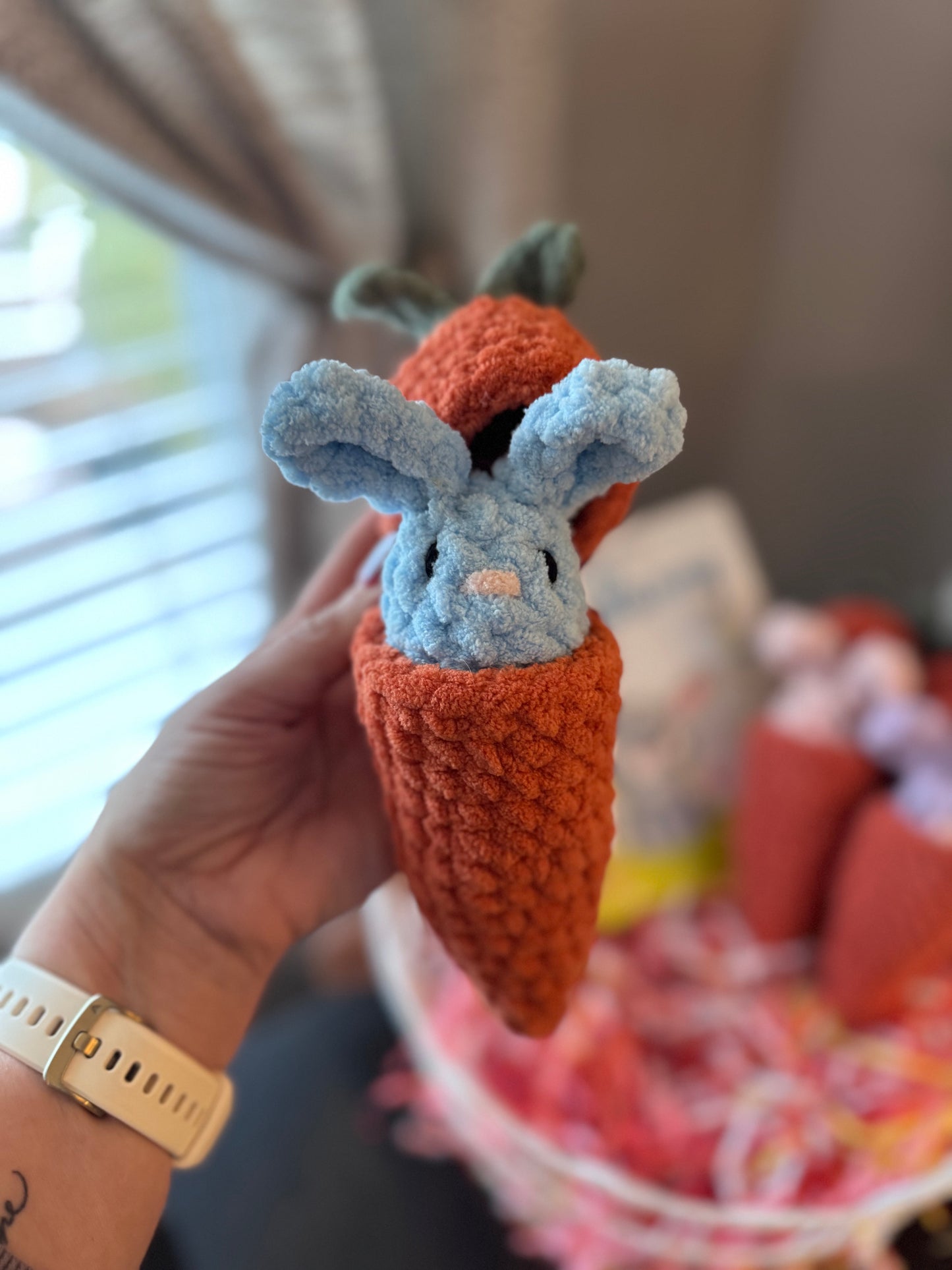 Hatching Bunny Carrot Plush