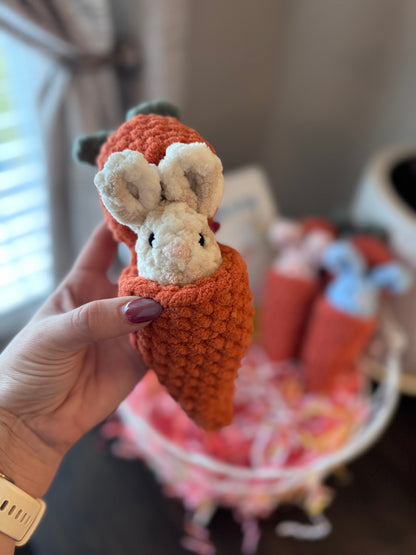 Hatching Bunny Carrot Plush