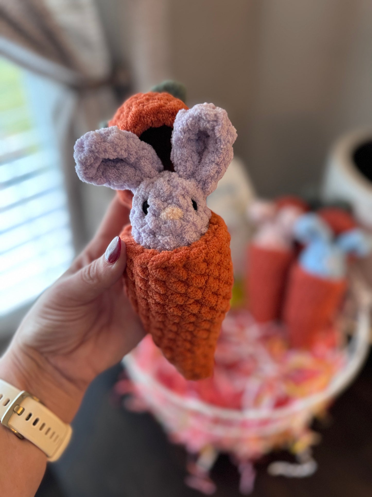 Hatching Bunny Carrot Plush