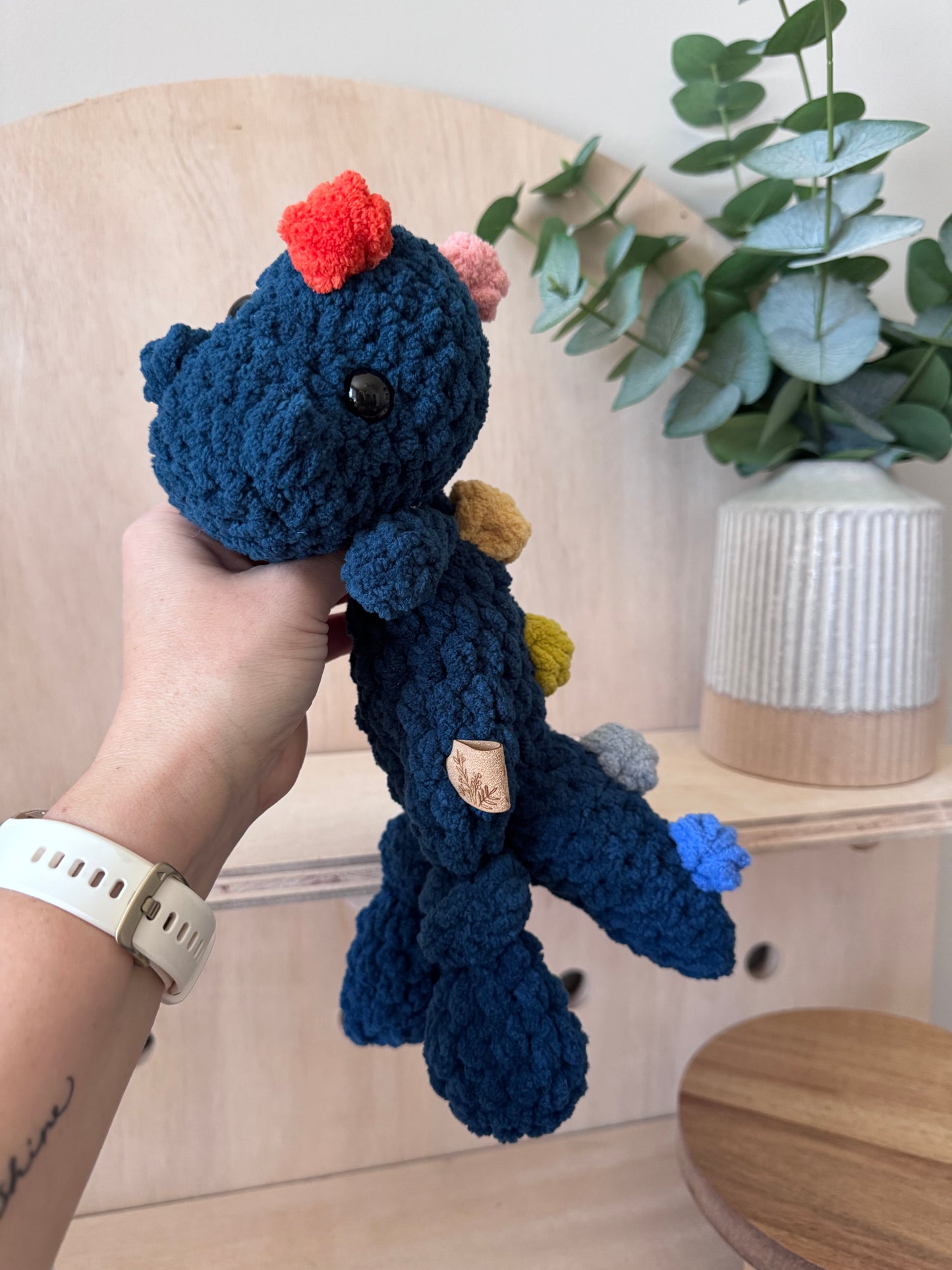 Mini Dino Knotted Lovey
