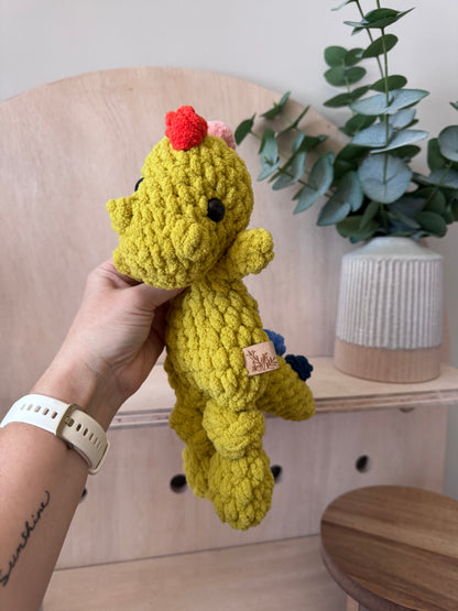 Mini Dino Knotted Lovey